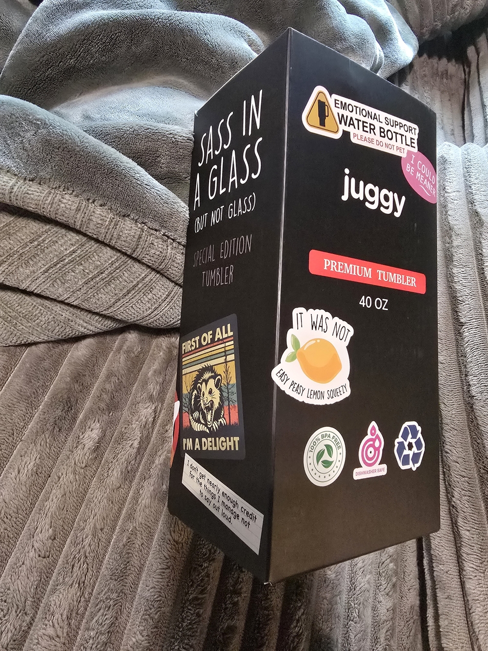 Juggy 'Sass in a Glass' 40 oz Premium Tumbler New In Box